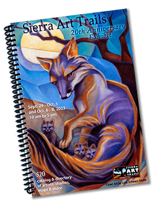 Sierra Art Trails Catalog 2023 cover art by Lura Schwarz Smith