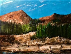 Mountain Scene Painting