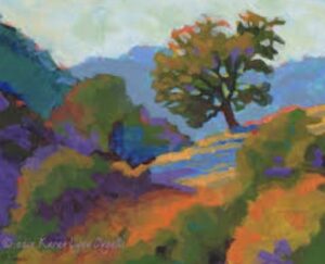 Colorful landscape painting