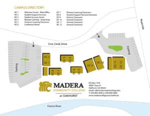 Map of Oakhurst Community College