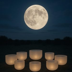 Crystal Sound bowls under the full moon
