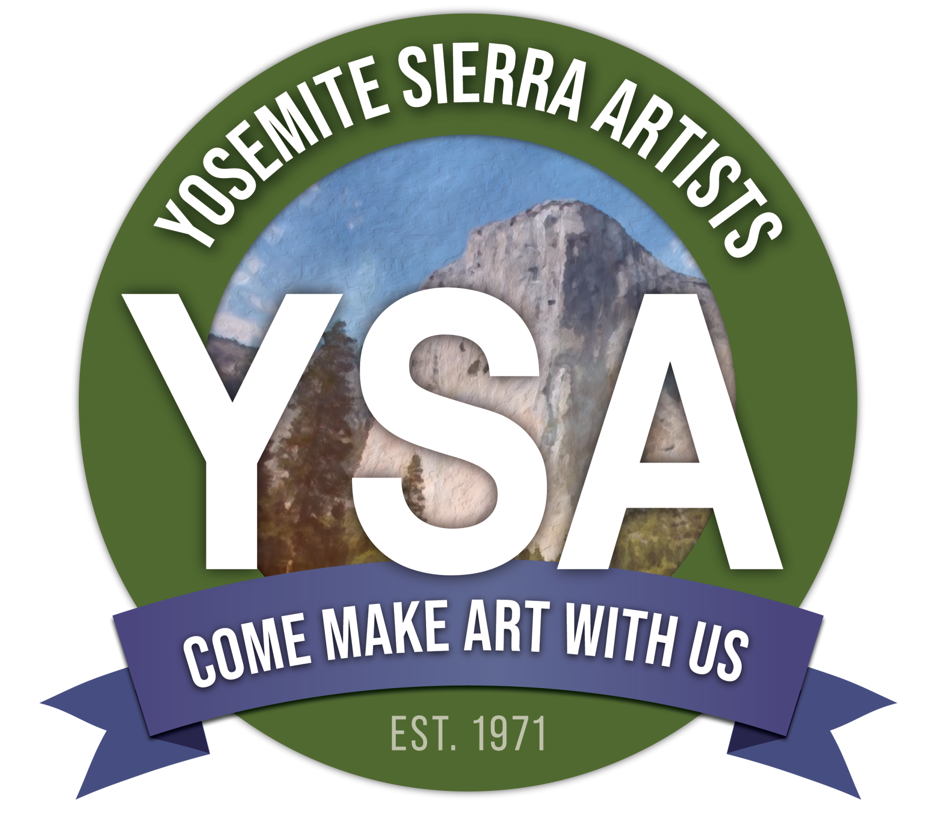 YSA Logo Medallion - Yosemite Sierra Artists - Come Make Art with Us